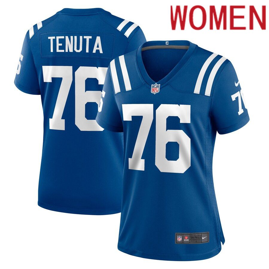 Women Indianapolis Colts #76 Luke Tenuta Nike Royal Game Player NFL Jersey